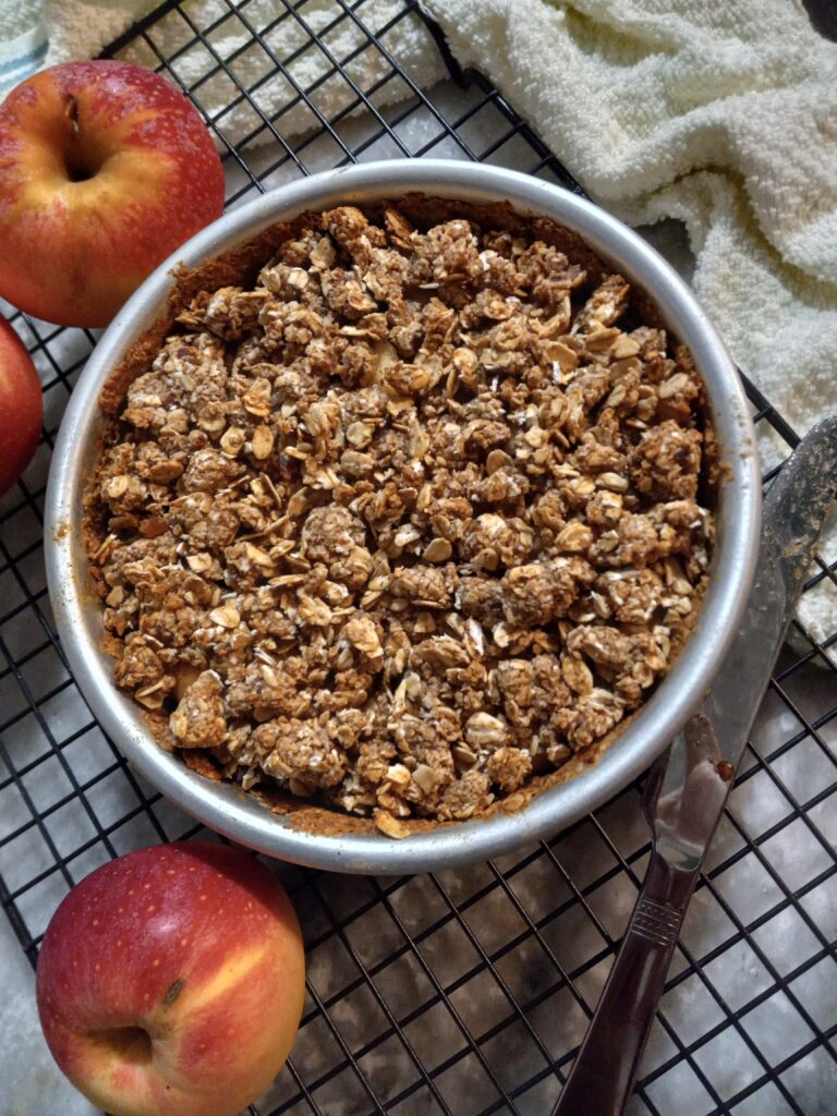 overhead picture of Apple Walnut Crisp