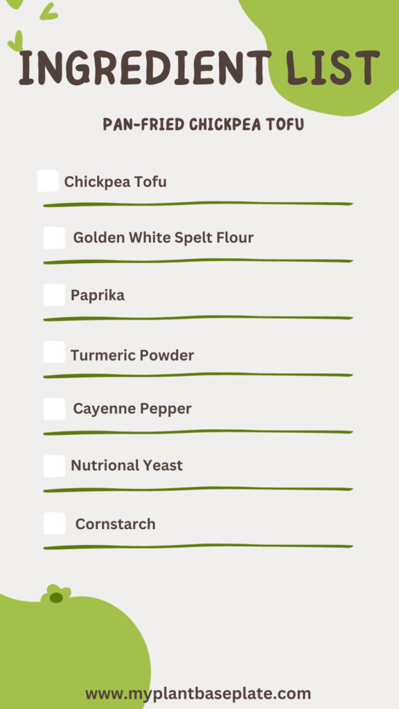 day 7 ingredient/shopping list