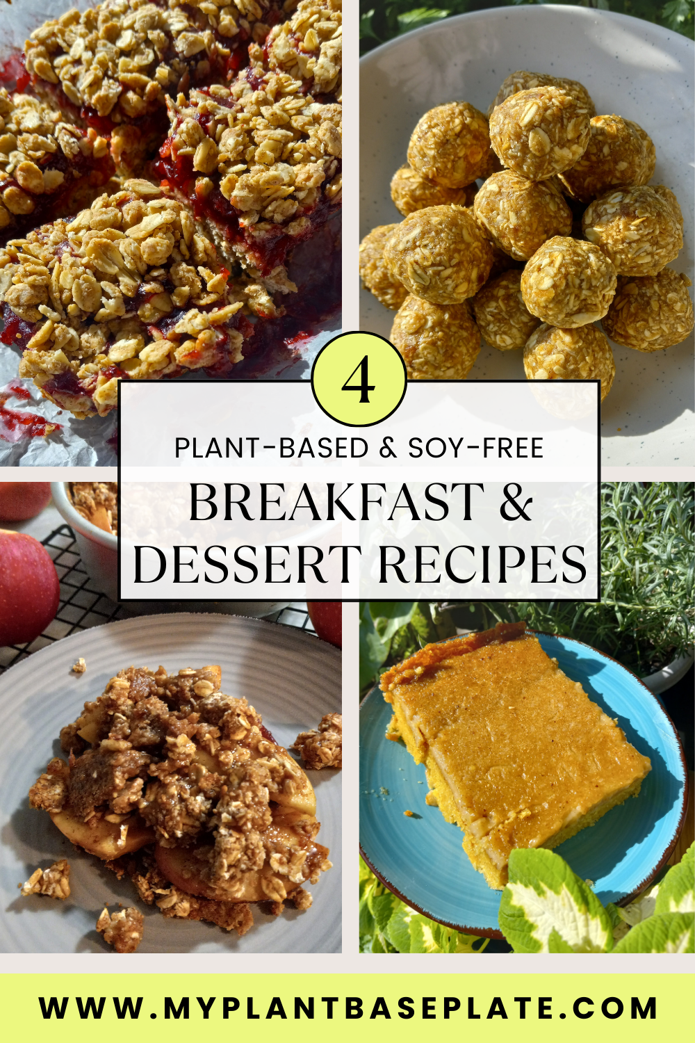 4 Plant-Based and Soy-Free Breakfast & Dessert Recipes