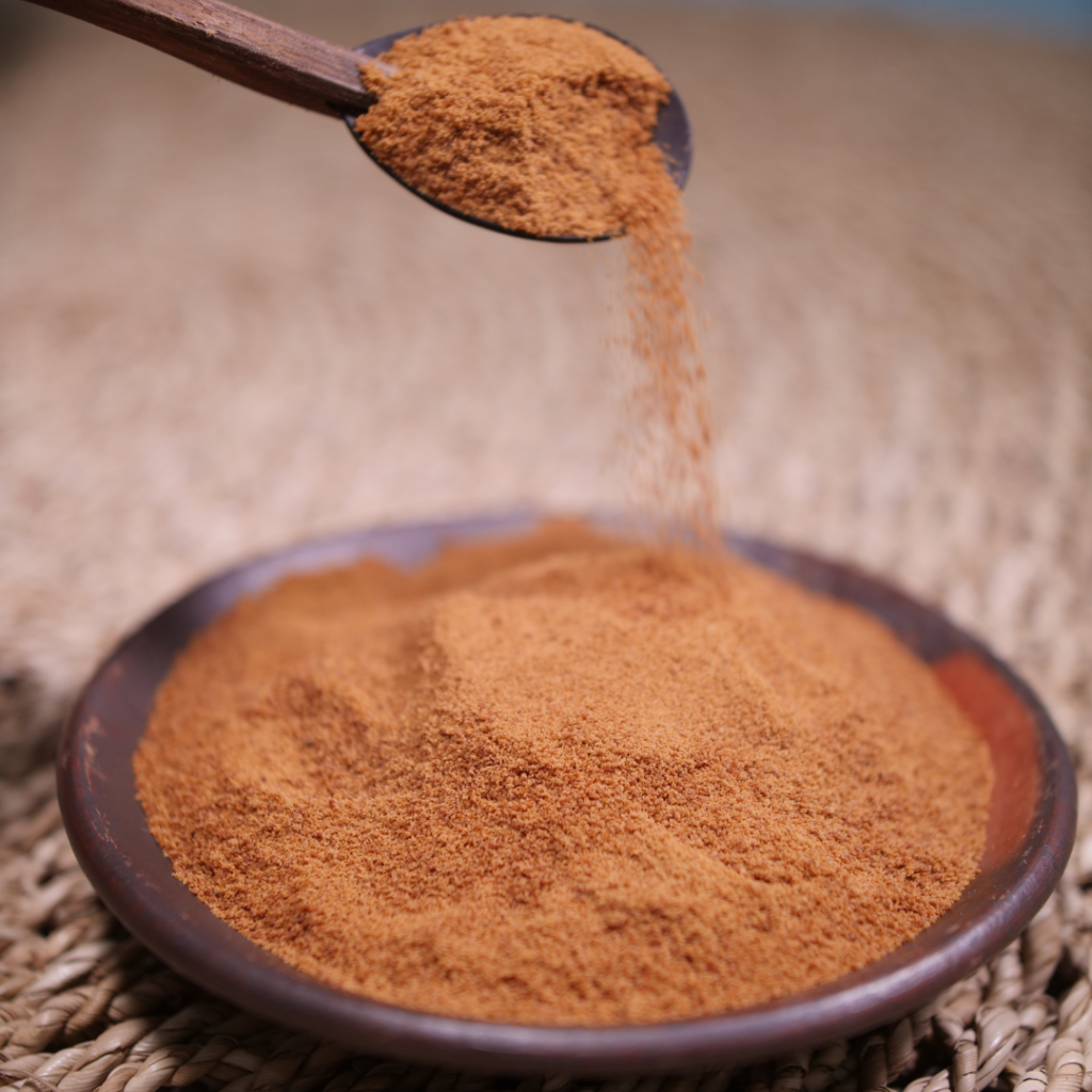 bowl of cinnamon powder